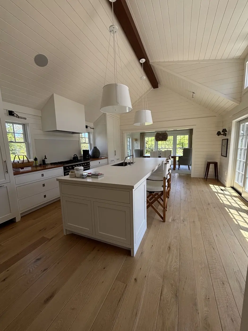 Freshly painted kitchen and living space