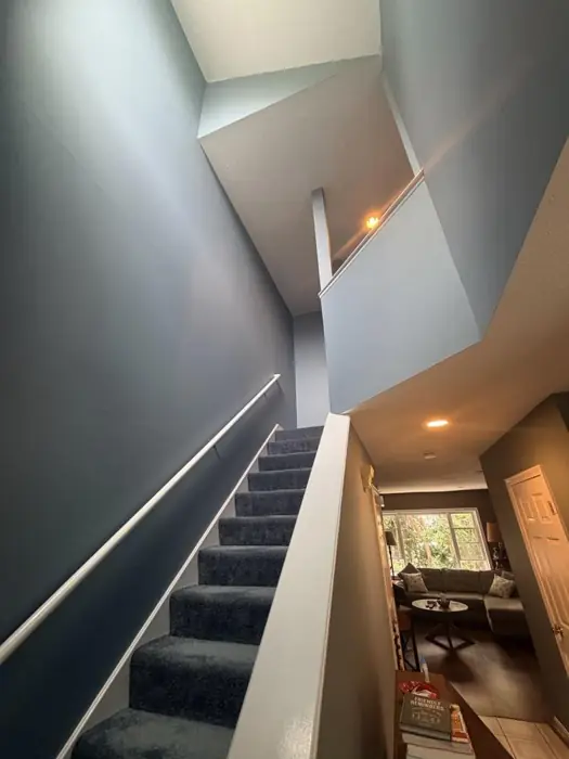 Freshly painted interior room